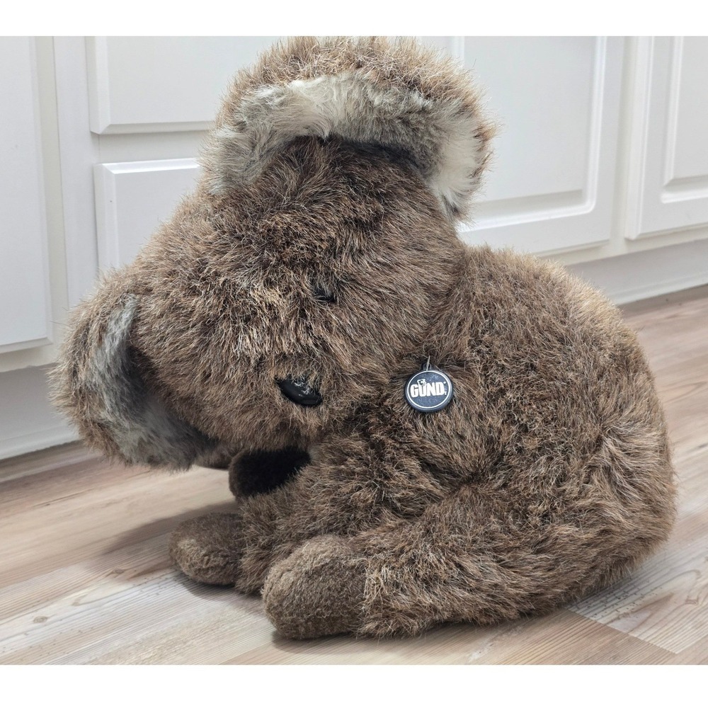Vintage 1979 Gund Koala Bear Plush Stuffed Animal Shaggy Brown Large 13 in